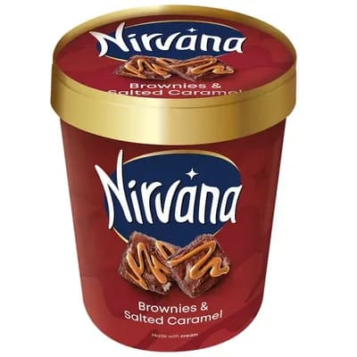 Sladoled Nirvana Caramel& Brownie 420 ml