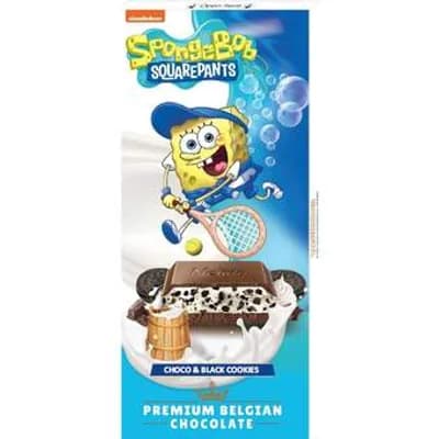 Cok.Sponge Bob Premium Choco&black Cookies Nelly 80 g