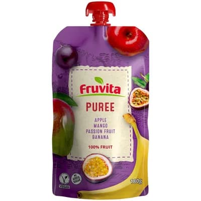 Sok Puree Apple,mango,passion Fruit,banana Fruvita 180 g