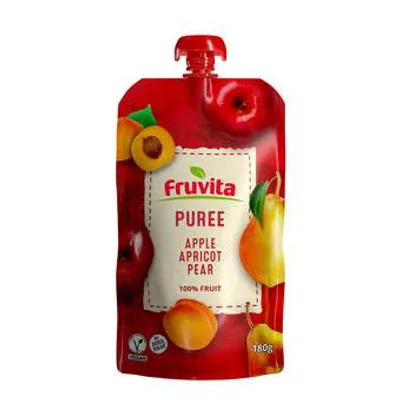 Sok Puree Apple,apricot,pear Fruvita 180 g