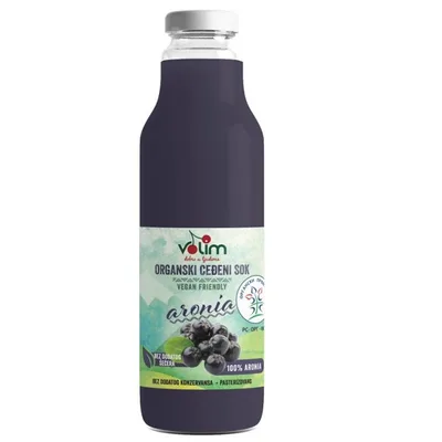 Volim Sok Org Ceđeni Aronija 750 ml