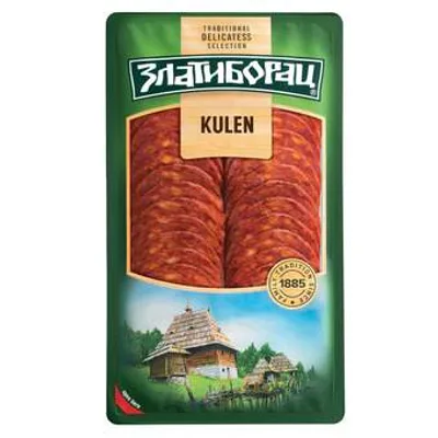 KULEN DOMACI VP SLAJS 100GR  ZLATIBORAC