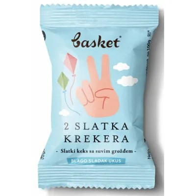 Slatki Keks Suvo Grozdje Basket 25 g