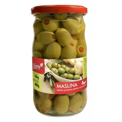 Masline Zelene Sa Pastom Od Paprike 700 g