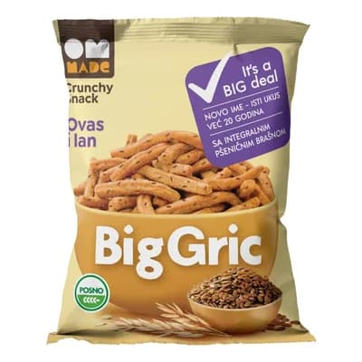 Grisine Biogric Ovas Lan 70 g