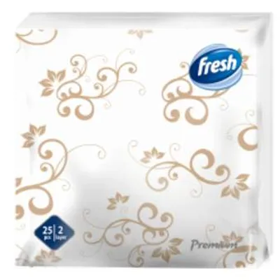 SALVETA FRESH DEKOR PREMIUM ZLATNA 25/1 2SL 38X38