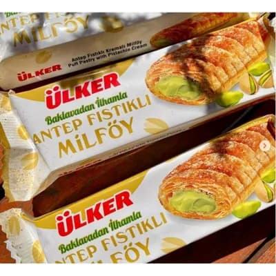 Cokolada Bela Punjena Pistaci I Baklava Ulker 60 g