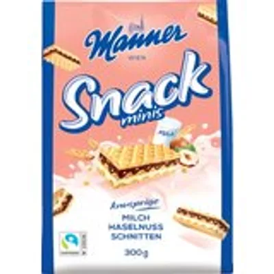 Manner Keksici Mini Snack Mleko-Lesnik 300 g