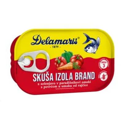 SKUSA SA POVRCEM IZOLA BRAND 125gr DELAMARIS