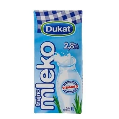 Somboled Mleko Dugotrajno 2.8%mm Sa Cepom Dukat 1 L