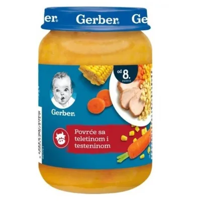 Gerber Kasica Povrce Teletina I Rezanci 190 g