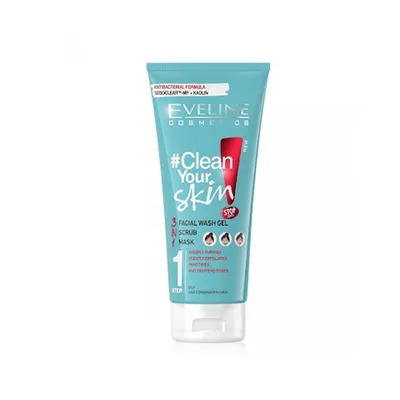Gel Scrub Mask Eveline Clean Your Skin 3in1 200 ml