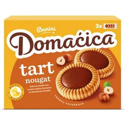 Keks Domacica Tart Nugat Banini 210 g