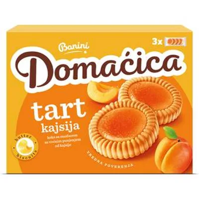 Keks Domacica Tart Kajsija Banini 210 g