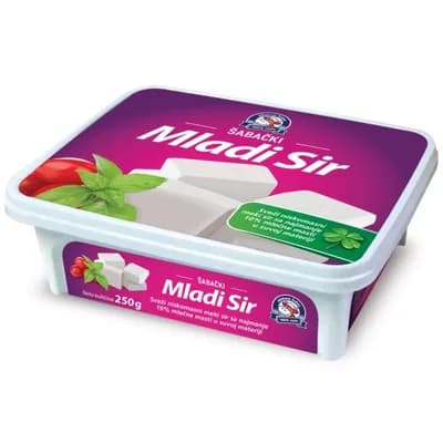 Mladi Sir 10% Mm.Mlekara Šabac 250 g