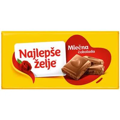 ČOKOLADA NAJLEPŠE ŽELJE 90GR.MLEČNA. SOKO ŠTARK