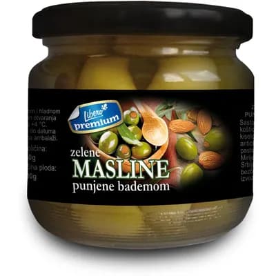 Masline Zelene Premium Sa B.Lukom 340 g