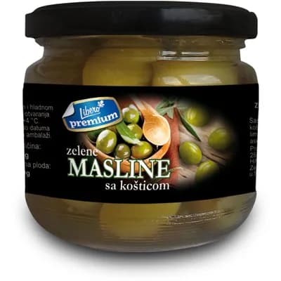 Masline Zelene Premium Sa Narandzom 340 g