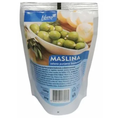 Maslina Zelena Sa Bademom 180 g