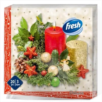 Salveta Novogodišnja Troslojna Fresh
