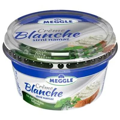 SIRNI NAMAZ CREME BLANCHE SA ZACINSKIM BILJEM 150G MEGGLE