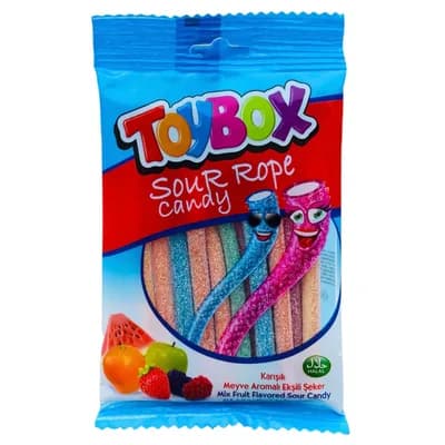 Bombone Toy Box Sour Rope 80 g