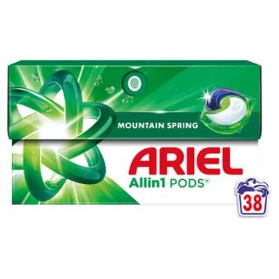 DETERDZENT ARIEL PODS MOUNTAIN SPRING 38CT