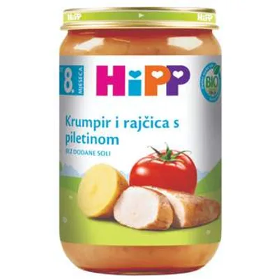 HIPP KROMPIR I PARADAJZ SA PILETINOM 220GR
