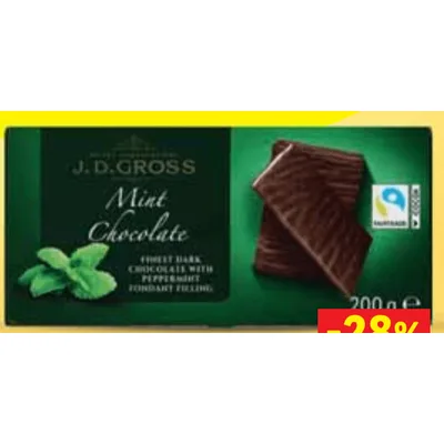 Čokoladni Listići S Mentom 200 g