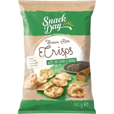 Snack Day Pirinčani Čips Sa Semenkama 60 g