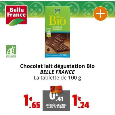 Čokolada Mlečna Belle France 100 g
