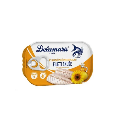 Delamaris Fileti Skuše U Biljnom Ulju 125 g