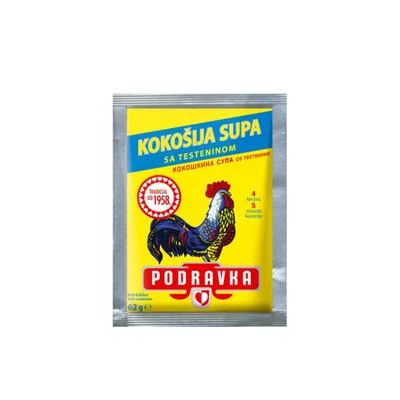 Podravka Supa Bistra Kokošija sa Testeninom 62 g
