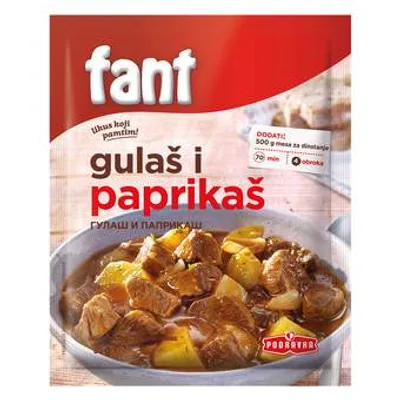 Podravka Dodatak Jelima za Gulaš i Papri.Fant 65 g
