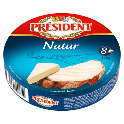 Somboled Sir Topljeni President Natur 140 g