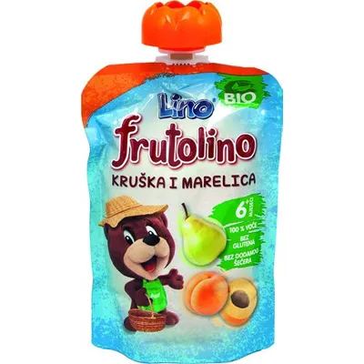 Podravka Hrana Dečija Frutolino Kruška I Marelica Pouch 100 g