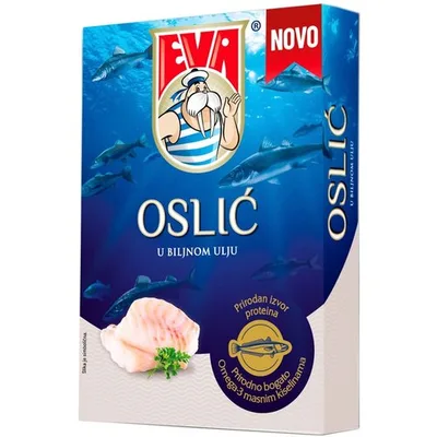 Oslic U Biljnom Ulju Eva 100 g