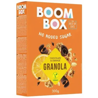 Ovsena Granola Čokolada Narandža Boom Box 300 g