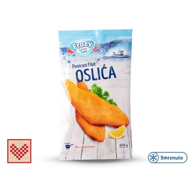 Smrznuti Panirani Filet Oslića Hubbsi Frozy 400 g