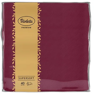 Violeta Salvete 2sl Premium Bordo 38x38