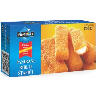 Smrznuti Panirani Riblji Stapići Fratello 250 g