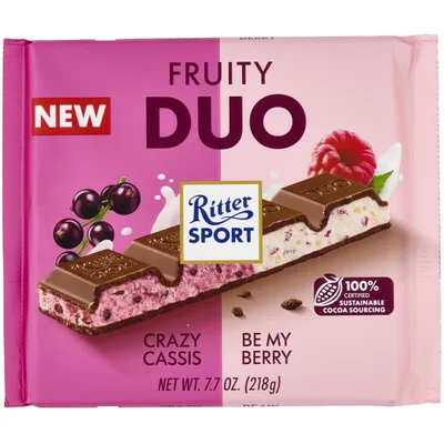 Čokolada Mlečna Fruity Duo Crazy Cassic/Be My Berry Ritter 218 g