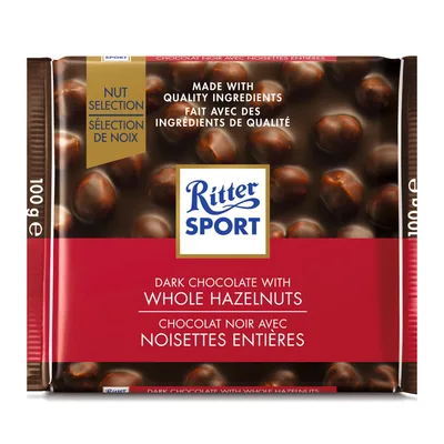 Čokolada Crna Sa Celim Lešnikom Ritter Sport 100 g