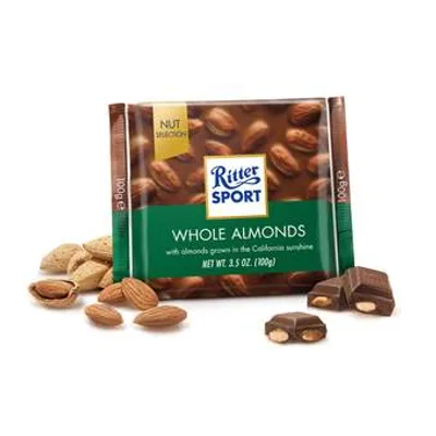 Čokolada Sa Celim Bademom Ritter Sport 100 g