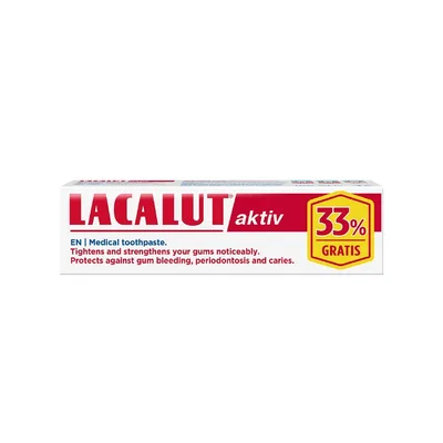 Pasta Za Zube Aktiv Lacalut 33% Gratis 75 ml