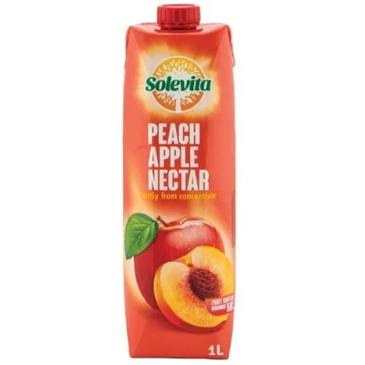 Solevita Nektar Jabuka I Breskva 50% 1 L