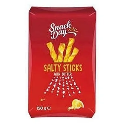 Snack Day Lisnati Štapići Slani 150 g