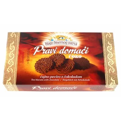 Tastino Domaći Keks Sa Kakao Prelivom 230 g