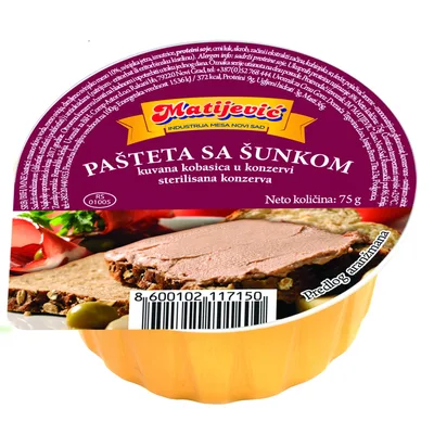 Baroni Pašteta Sa Šunkom 75 g