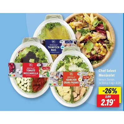 Chef Select Žilijen Salata Oprana 200 g